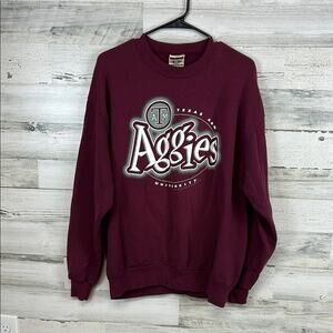 Vintage Texas A&M ATM Aggies University College Football Sweatshirt Size XL